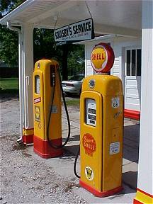 Soulsby Shell Gas Pumps