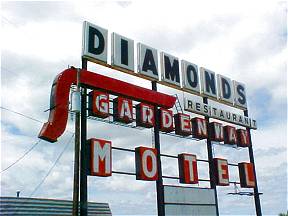 Old Diamonds Restaurant Sign