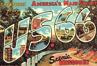 Missouri Route 66 Post Card