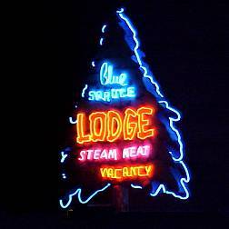 Blue Spruce Motel Neon