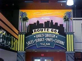 Route 66 Harley Art Deco