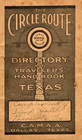 Early Pre-Route 66 Road Map of Texas