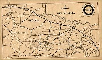 Pr-Route 66 Handrawn Highway Map