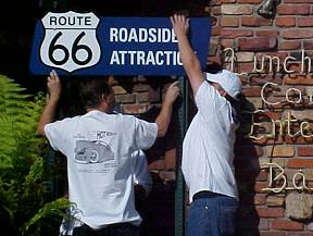 Setting up the Roadside Attraction Sign