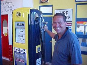 Kevin Hansel and Gas Pump Exhibit