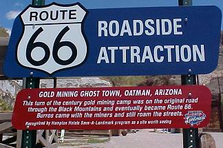 Oatman Roadside Attraction Sign