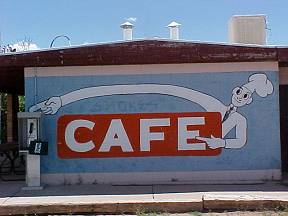 Classic Frontier Cafe Sign