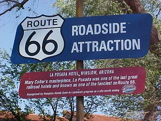 Route 66 Roadside Attraction Sign