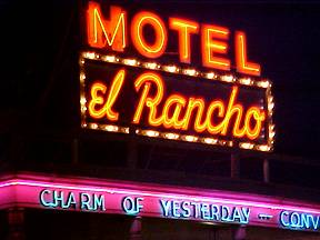 Famous El Rancho Hotel Neon