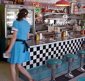 Route 66 Diner Counter