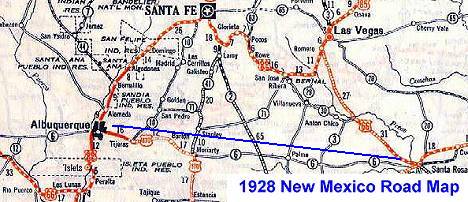 1928 New Mexico Map