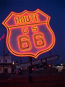 National Route 66 Museum Neon