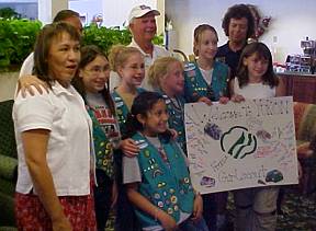 Yukon Girl Scouts Welcome the Route 66 Caravan