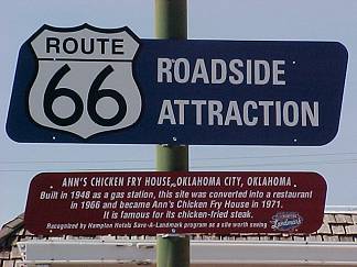 Anns Chicken Fry House Roadside Attraction Sign
