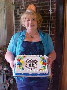 Sue With Route 66 Cake