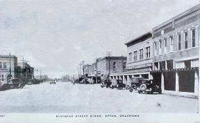 Afton Main Street in the 1930s