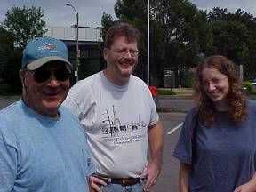 Bill, Ron and Emily at Ted Drewes