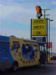 Route 66 Caravan at the Cozy Drive In