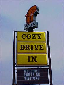 Cozy Drive In Sign