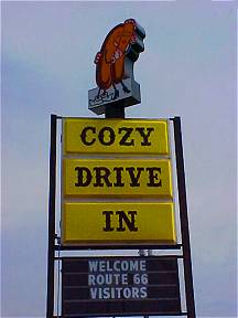 Cozy Drive In Sign