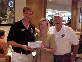 Hampton Presents a Check to the Illinois Rt. 66 Association