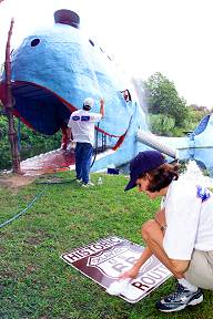 Magical Blue Whale Roadside Attraction
