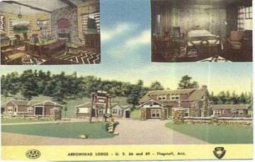 Vintage Postcard of the Arrowhead Lodge in Flagstaff