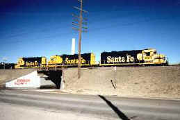 The Santa Fe Tracks Run Through Town