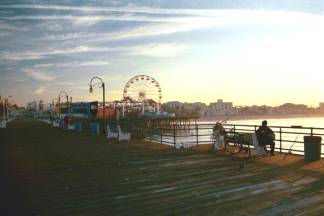 Sunrise at the Santa Monica Pier