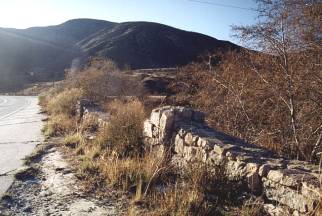 Stone Wall at Blue Cut Rest Area