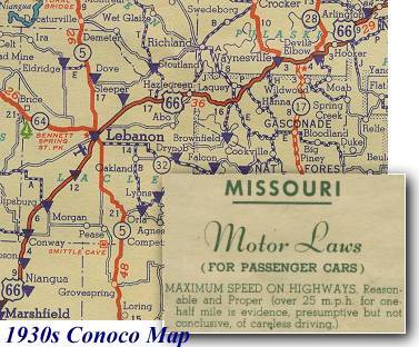 1930s Missouri Map