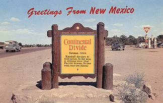 1950s Continental Divide Post Card