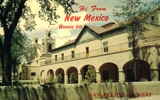 Old Town Plaza Post Card from the 1950s