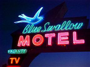 Blue Swallow Motel Neon