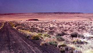 Route 66 near the Painted Desert Trading Post