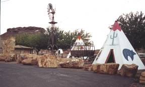 Teepees at Geronimo Trading Post