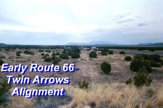 Early Route 66 Alignment at Twin Arrows